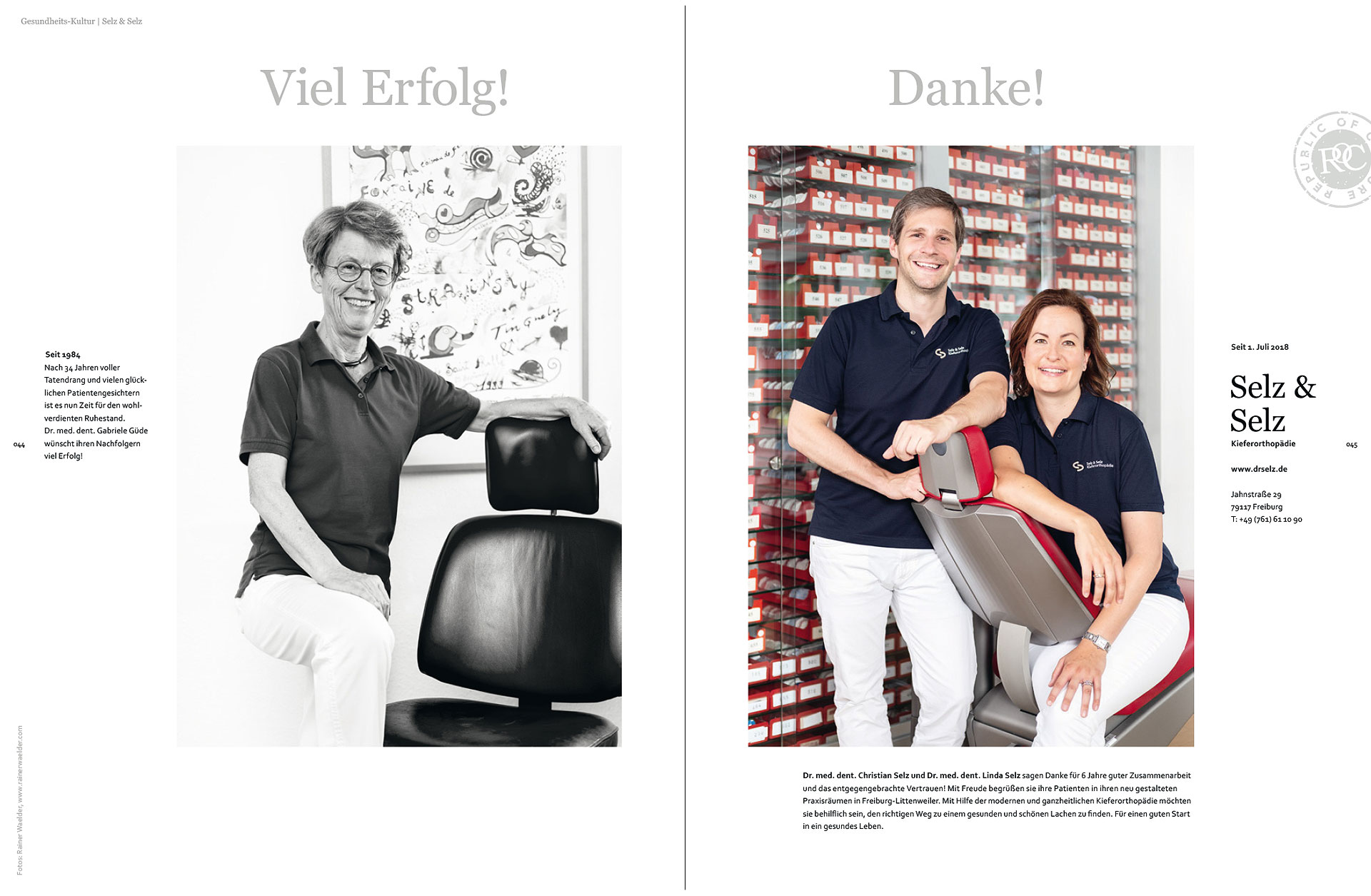 Werbung | Portraits Praxis Selz & Selz | Rainer Waelder Fotografie | Ihr Werbefotograf in Freiburg und Basel